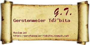 Gerstenmeier Tábita névjegykártya